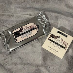 Beekman 1802 Silver Facial Cleansing Wipes and Cream Box Set